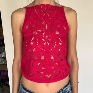 Free People tie back top